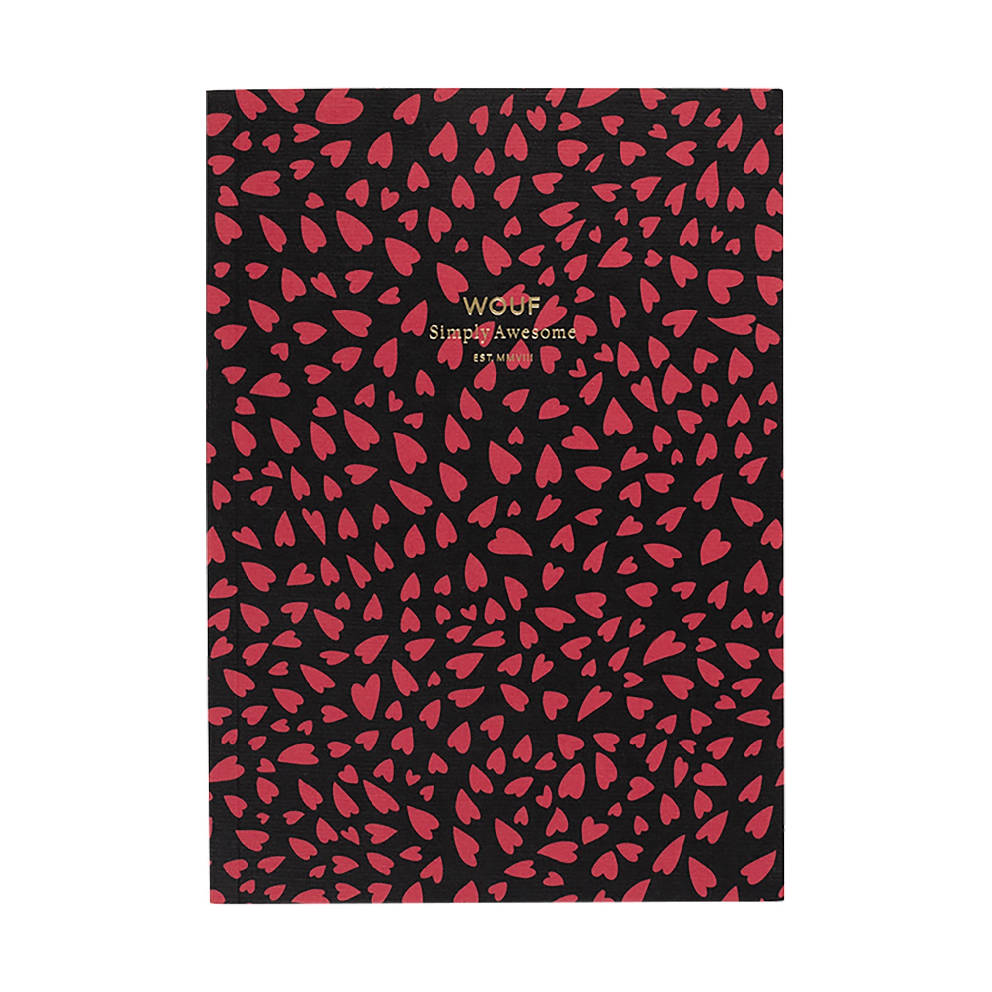 Cahier original ligné - Format A5 - Hearts by WOUF