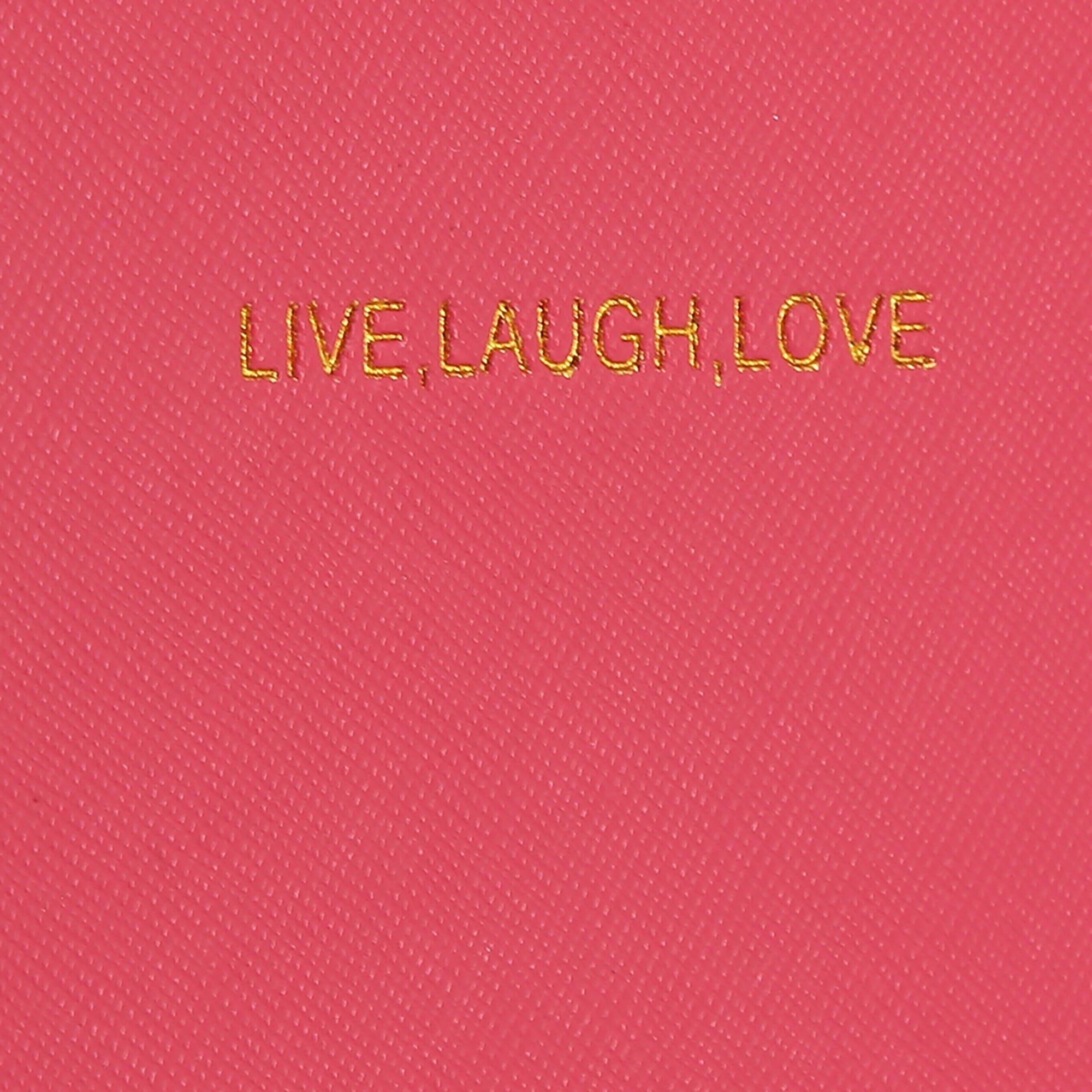 Notebook petit format Live Laugh Love Rose Fuschia Katie Loxton