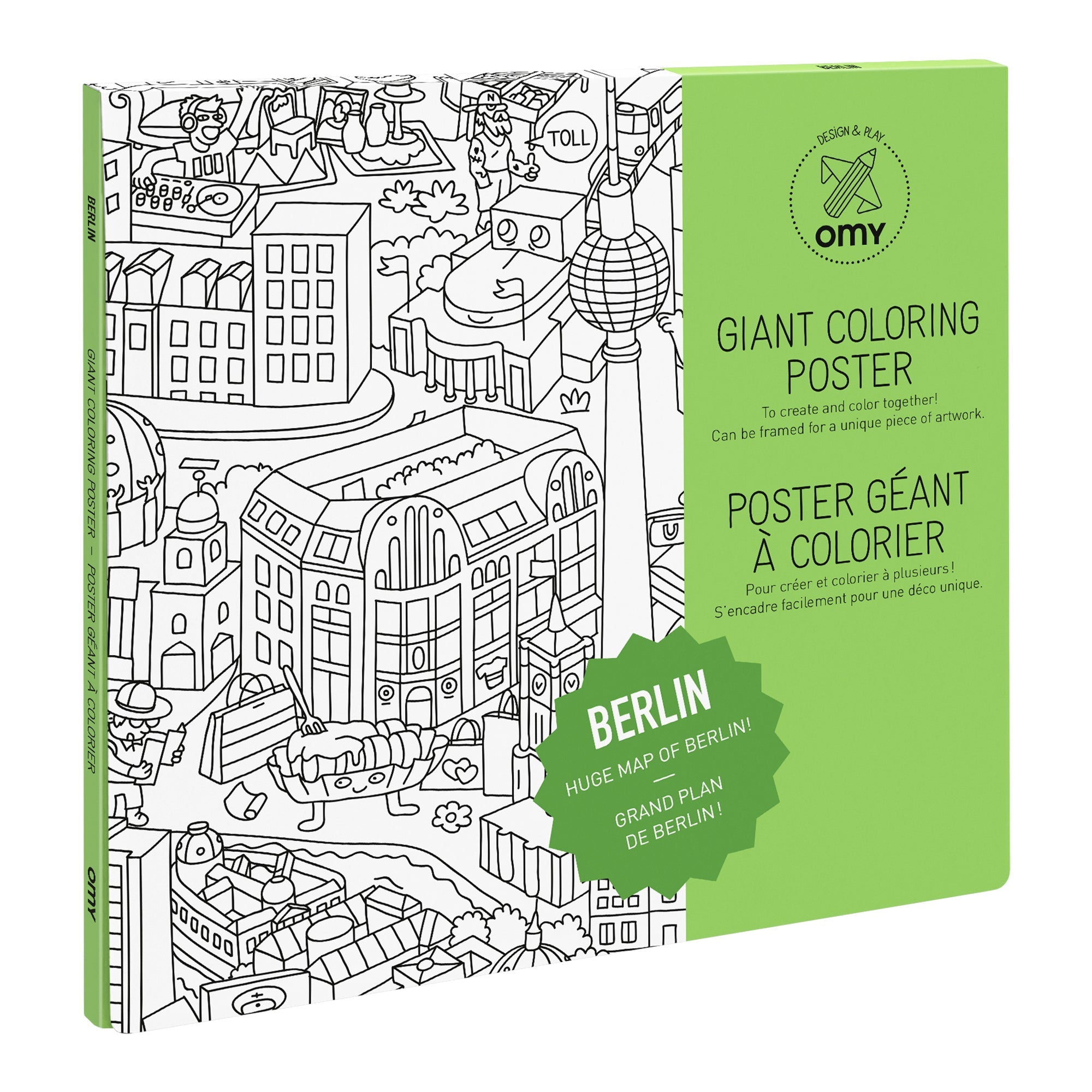 Poster Géant à colorier BERLIN by OMY